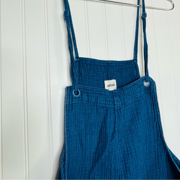 Aerie Crepe Raw Hem Shortall Romper - Picture 4 of 8